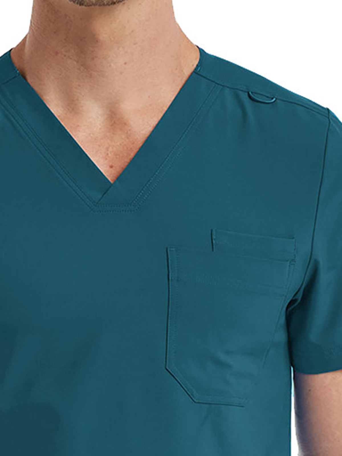 Unisex One-Pocket V-Neck Scrub Top