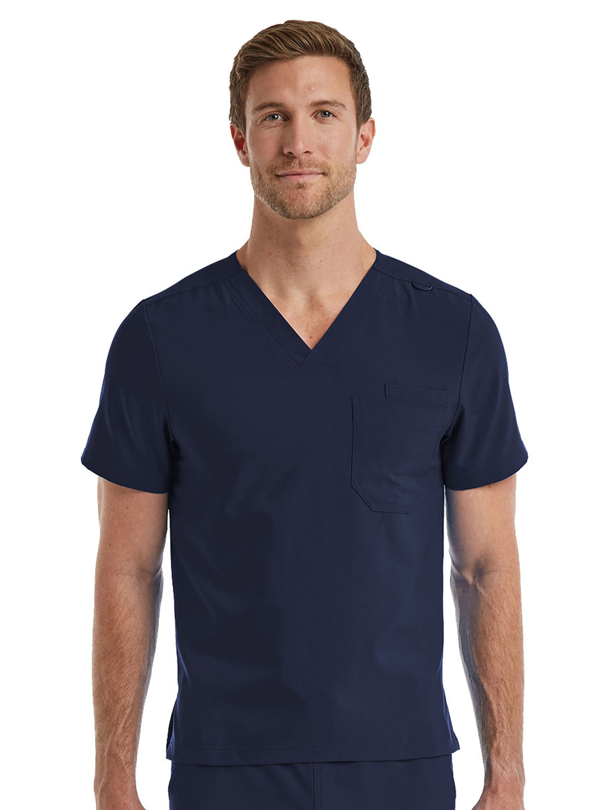 Unisex One-Pocket V-Neck Scrub Top