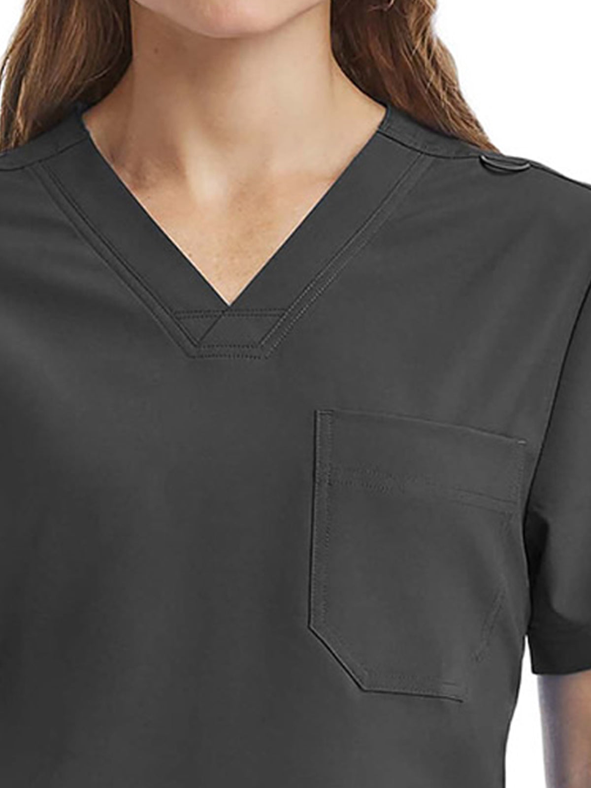 Unisex Three-Pocket V-Neck Scrub Top