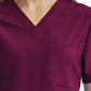 Unisex Three-Pocket V-Neck Scrub Top