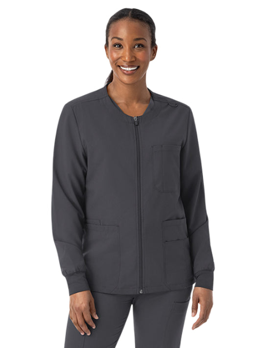 Unisex 7-Pocket Scrub Jacket - SJ701 - Pewter