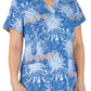 Women's Two-Pocket V-Neck Print Scrub Top