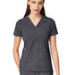 Women's Two-Pocket CRESSY V-Neck Top - 1001 - Heather Grey