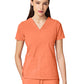 Women's Two-Pocket CRESSY V-Neck Top - 1001 - Tangerine