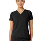 Women's Two-Pocket ASTRID V-Neck Top - 1006 - Black