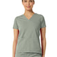Women's Two-Pocket ASTRID V-Neck Top - 1006 - Camp Green