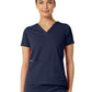 Women's Two-Pocket ASTRID V-Neck Top - 1006 - Navy