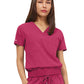 Women's Two-Pocket LUNA Tuck Band V-Neck Top - 1018 - Parkley Pink