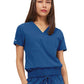 Women's Two-Pocket LUNA Tuck Band V-Neck Top - 1018 - Royal Blue