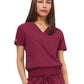 Women's Two-Pocket LUNA Tuck Band V-Neck Top - 1018 - Wine