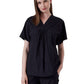 Women's Two-Pocket Shirred Nova Top - 1088 - Black