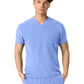 Men's One-Pocket SANTIAGO Basic V-Neck Top - 1501 - Celeste Blue