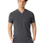 Men's One-Pocket SANTIAGO Basic V-Neck Top - 1501 - Charcoal