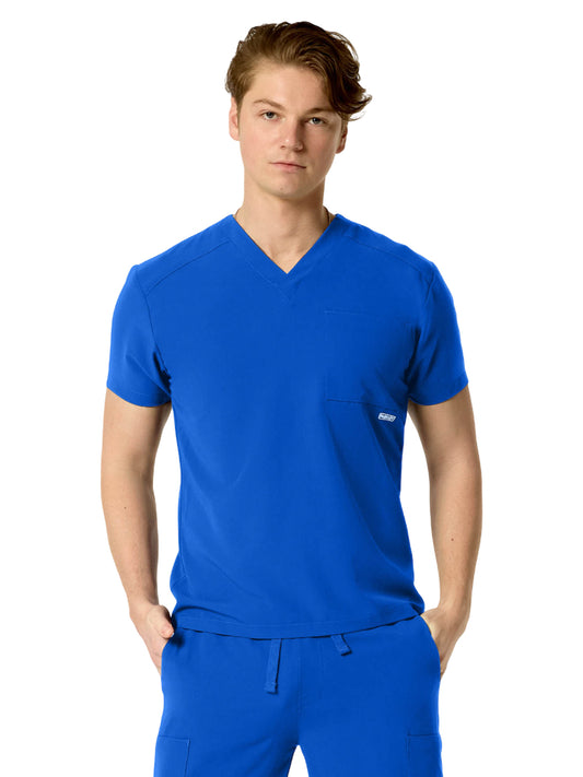 Men's One-Pocket SANTIAGO Basic V-Neck Top - 1501 - Royal