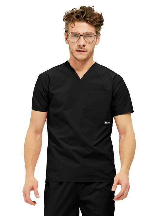 Men's Three-Pocket ATLAS V-Neck Top - 1516 - Black