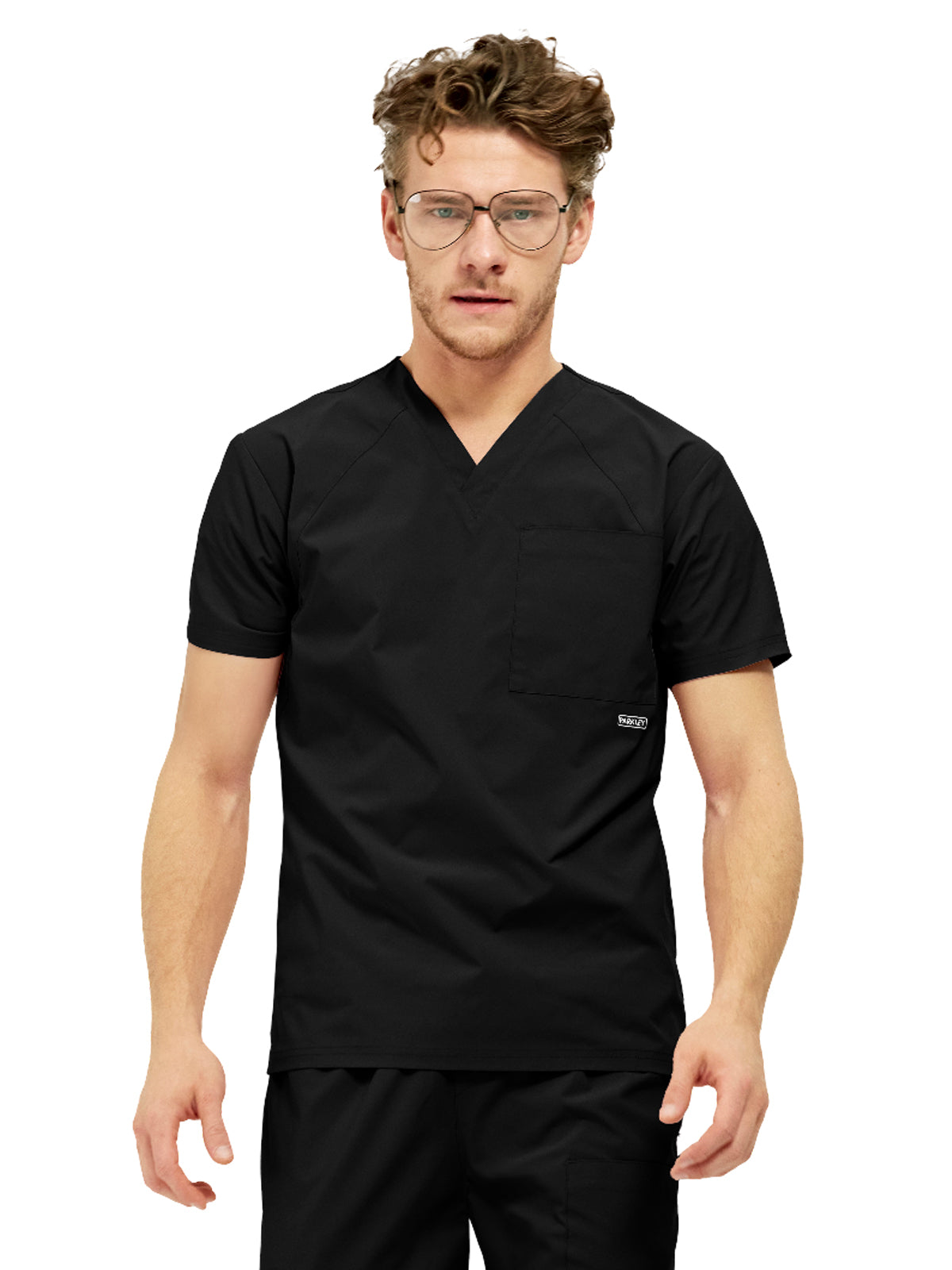 Men's Three-Pocket ATLAS V-Neck Top - 1516 - Black
