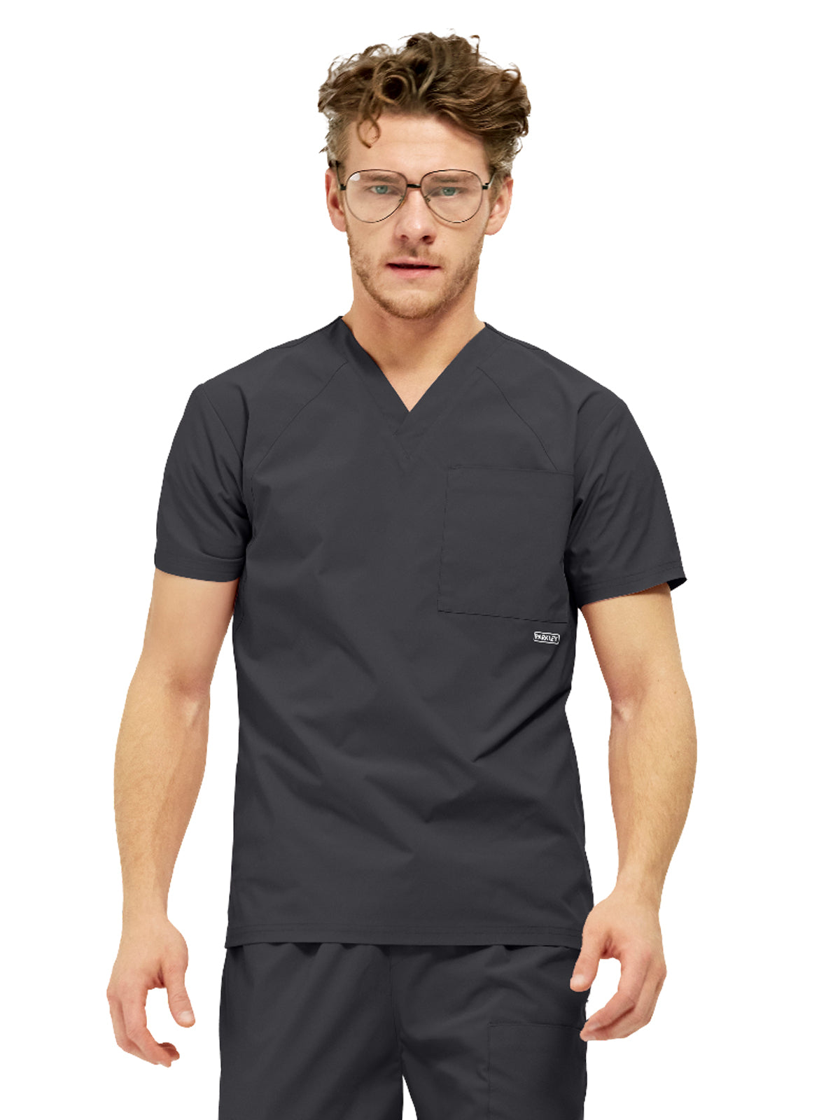 Men's Three-Pocket ATLAS V-Neck Top - 1516 - Charcoal