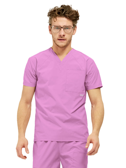 Men's Three-Pocket ATLAS V-Neck Top - 1516 - Pink Purple