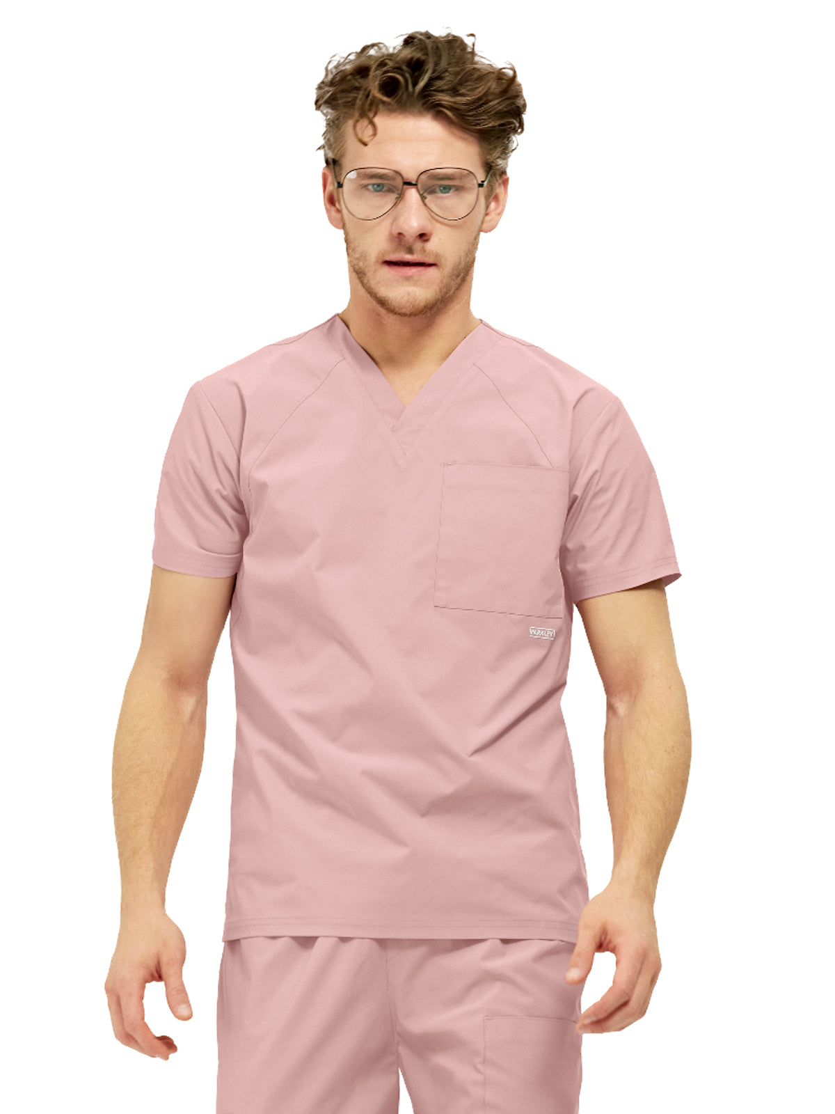 Men's Three-Pocket ATLAS V-Neck Top - 1516 - Rose