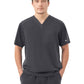 Men's Three-Pocket RYDER V-Neck Scrub Top - 1538 - Charcoal