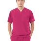 Men's Three-Pocket RYDER V-Neck Scrub Top - 1538 - Parkley Pink