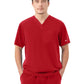 Men's Three-Pocket RYDER V-Neck Scrub Top - 1538 - Ruby Red
