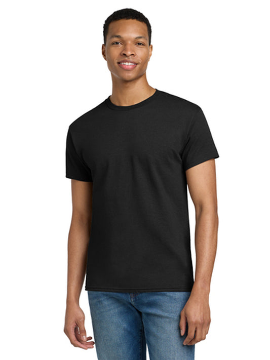 Men's Pocketless 100% US Cotton T-Shirt - 2000T - Black