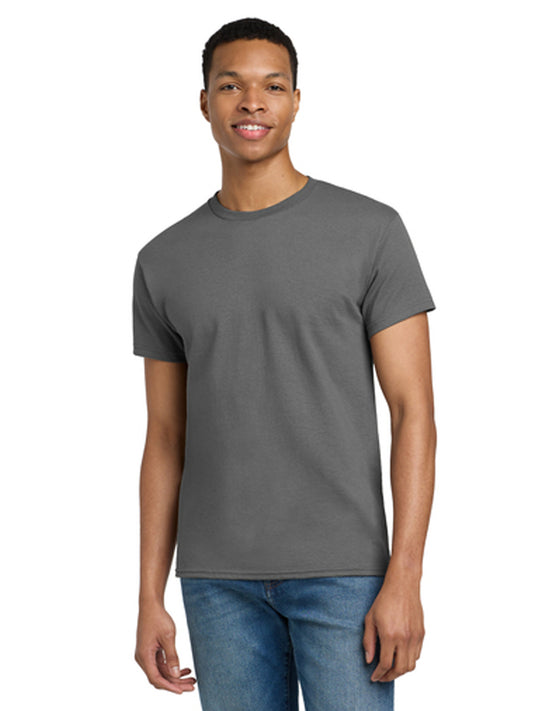Men's Pocketless 100% US Cotton T-Shirt - 2000T - Charcoal