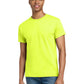 Men's Pocketless 100% US Cotton T-Shirt - 2000T - Safety Green
