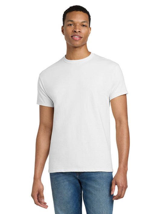 Men's Pocketless 100% US Cotton T-Shirt - 2000T - White
