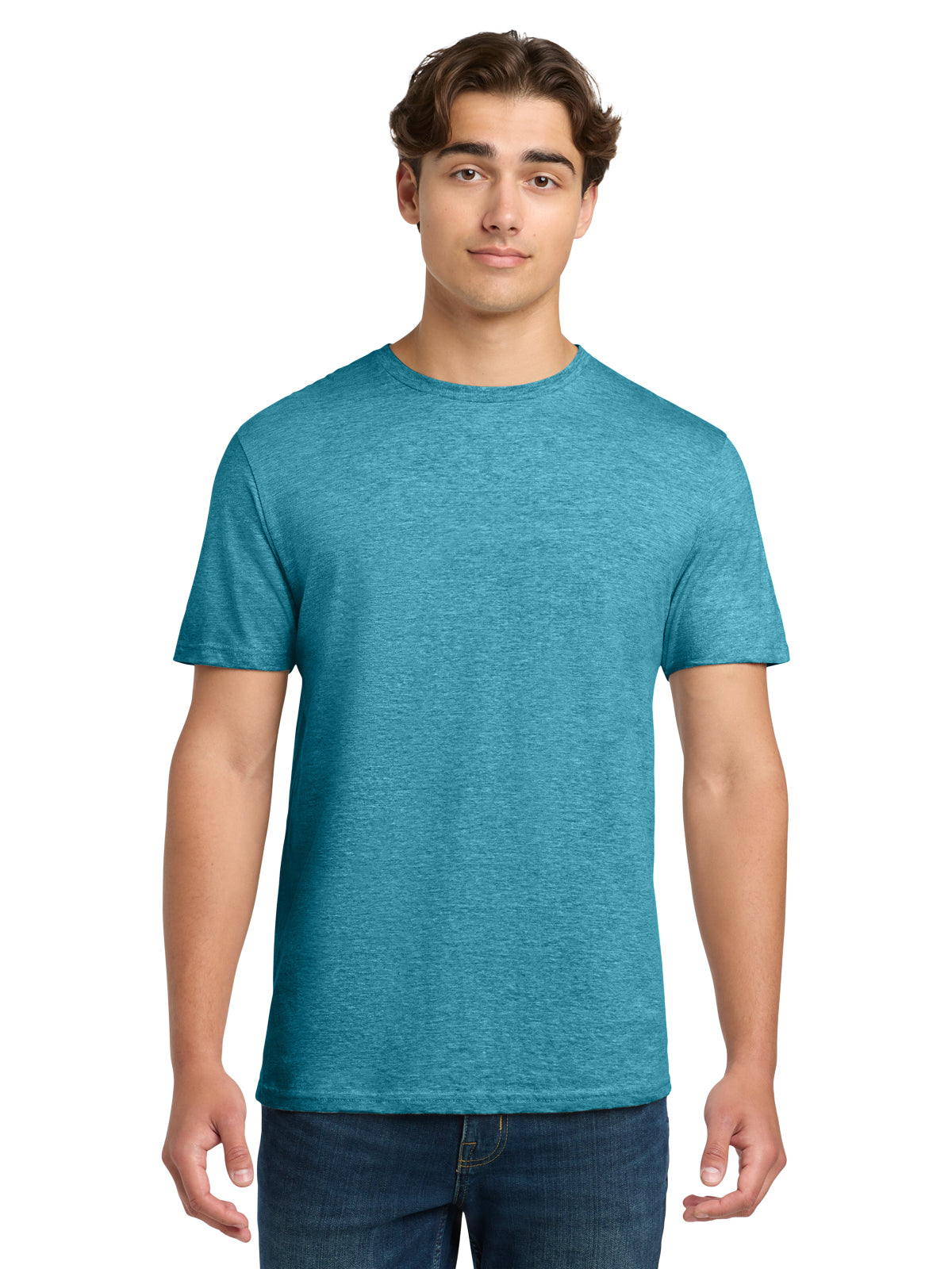 Men's Softstyle T-Shirt - 64000 - Heather Galapagos Blue