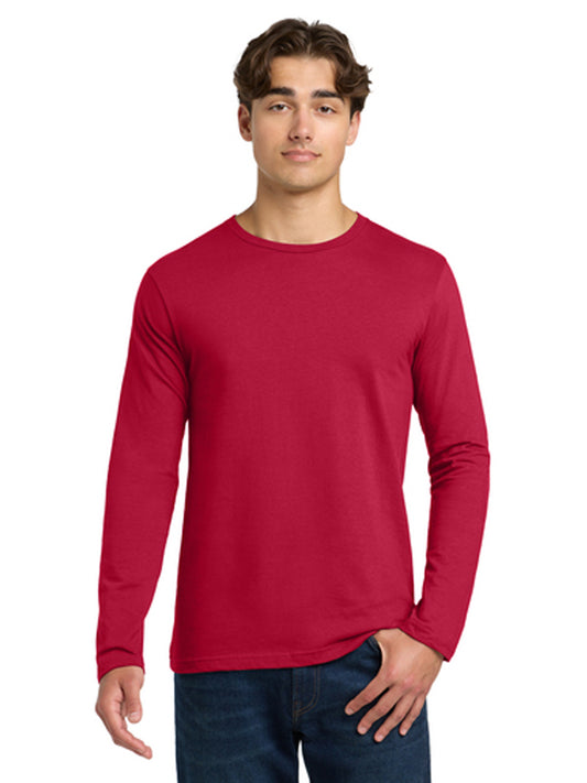 Men's Pocketless Long Sleeve T-Shirt - 64400 - Cherry Red