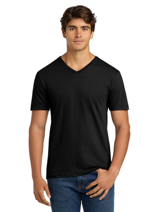 Men's Pocketless V-Neck T-Shirt - 64V00 - Black