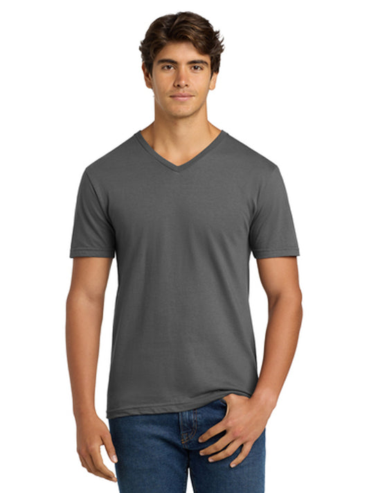 Men's Pocketless V-Neck T-Shirt - 64V00 - Charcoal
