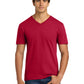 Men's Pocketless V-Neck T-Shirt - 64V00 - Cherry Red