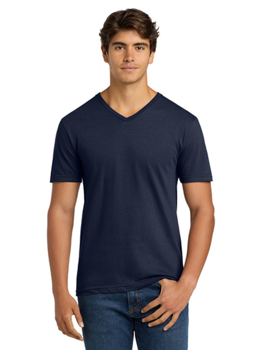 Men's Pocketless V-Neck T-Shirt - 64V00 - Navy