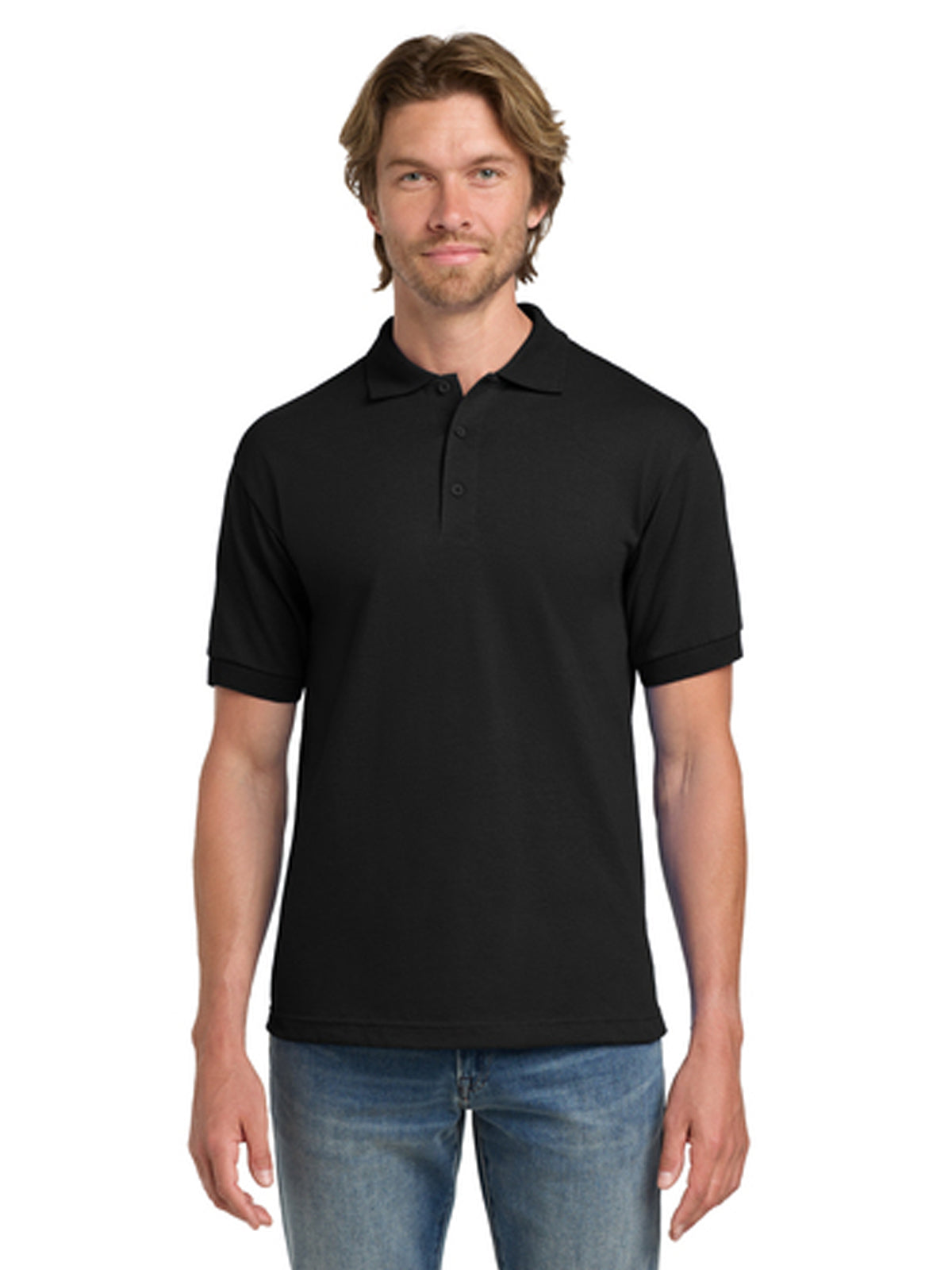 Men's Pocketless DryBlend Sport Shirt - 8800 - Black