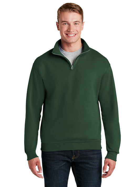 Men's Cadet Collar Sweatshirt - 995M - Forest Green