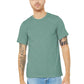 Unisex Heather CVC Short Sleeve Tee - BC3001CVC - Heather Prism Dusty Blue