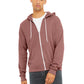 Unisex 2-Pocket Full-Zip Hoodie - BC3739 - Mauve