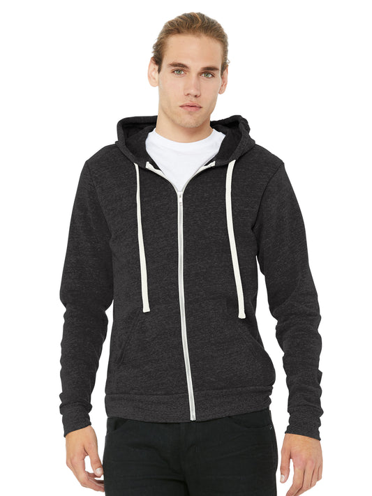 Unisex 2-Pocket Sponge Fleece Full-Zip Hoodie