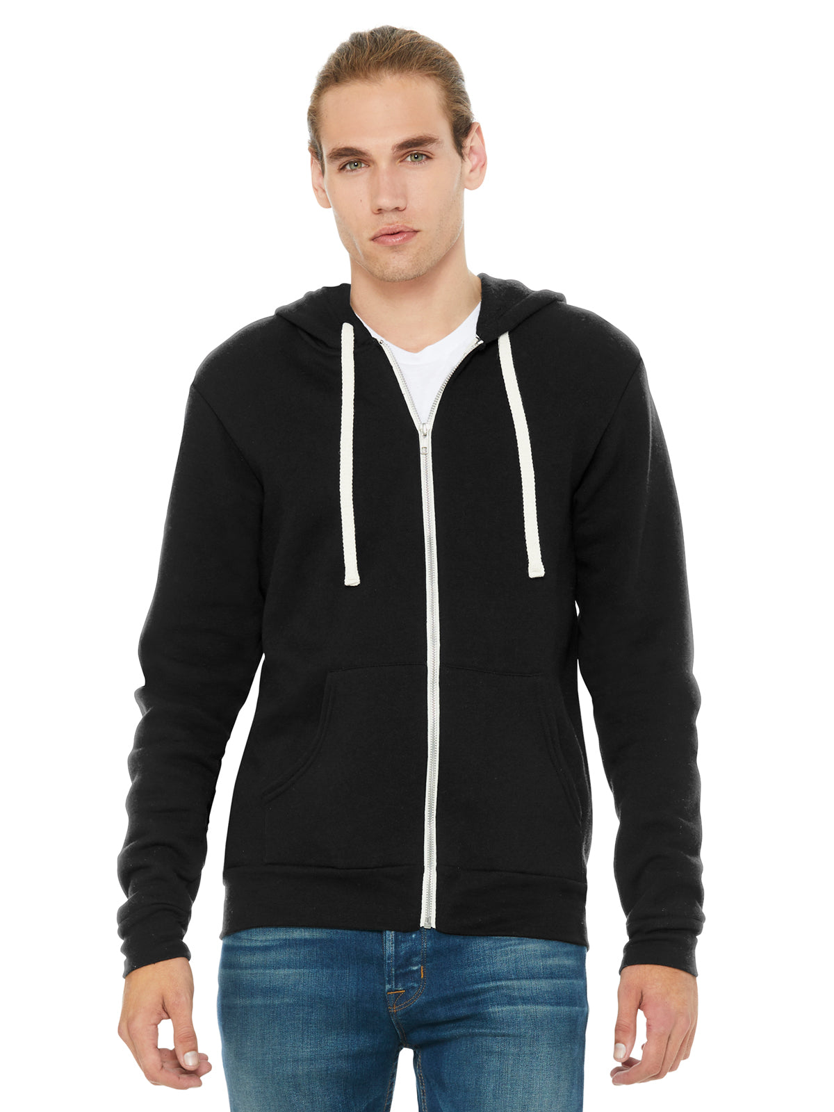 Unisex 2-Pocket Sponge Fleece Full-Zip Hoodie