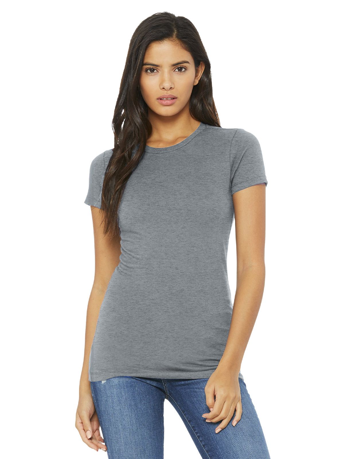Women's Slim Fit Tee - BC6004 - Athletic Heather