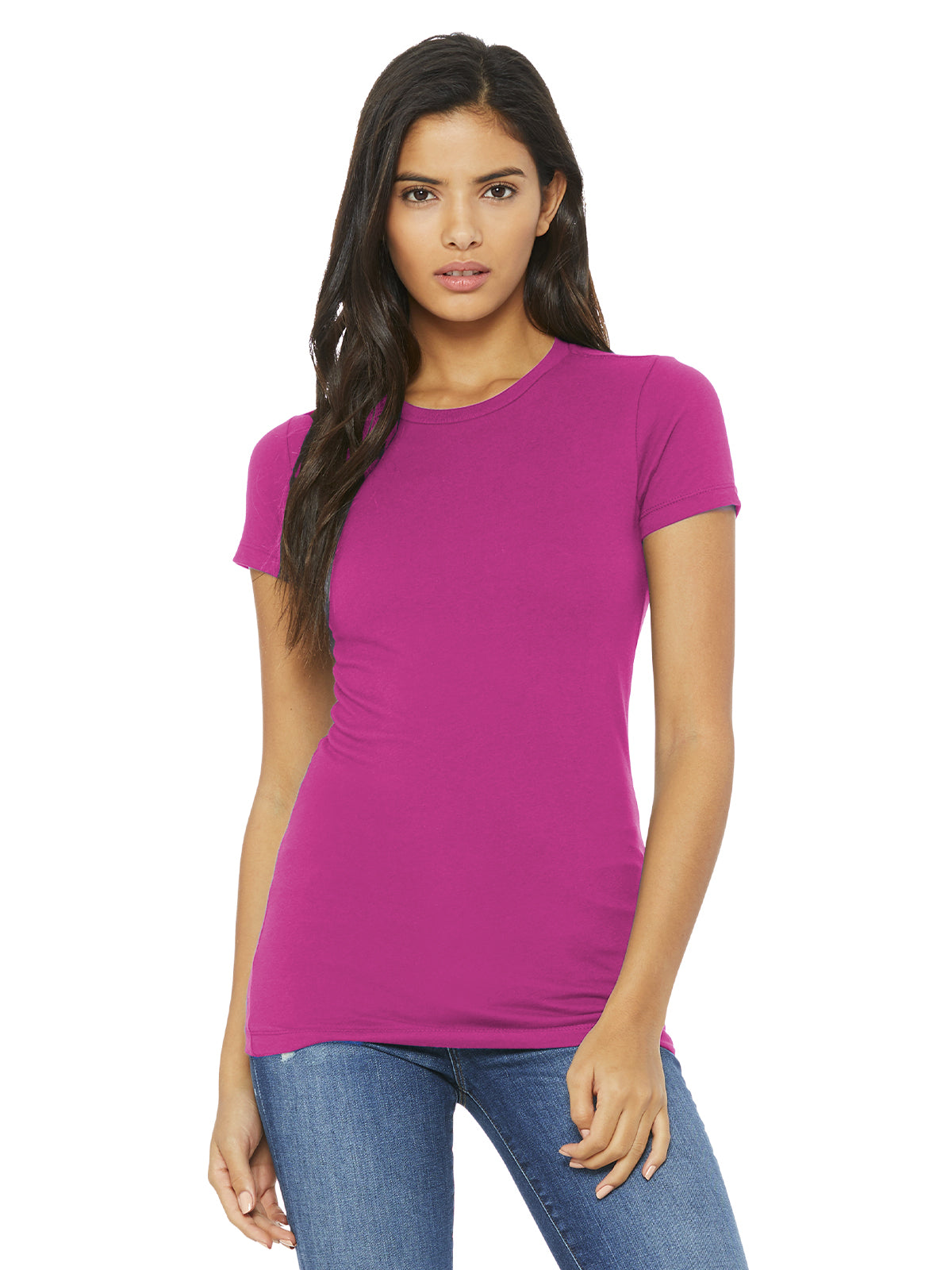 Women's Slim Fit Tee - BC6004 - Berry
