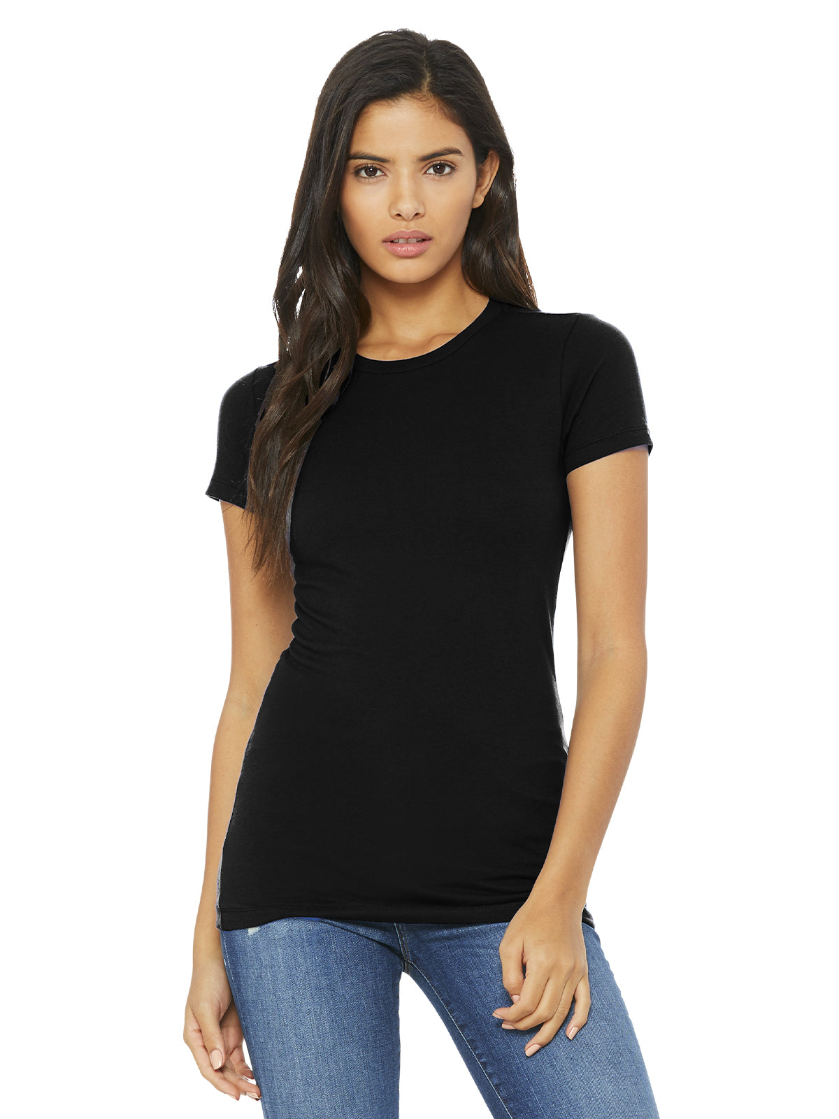 Women's Slim Fit Tee - BC6004 - Black