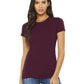 Women's Slim Fit Tee - BC6004 - Maroon
