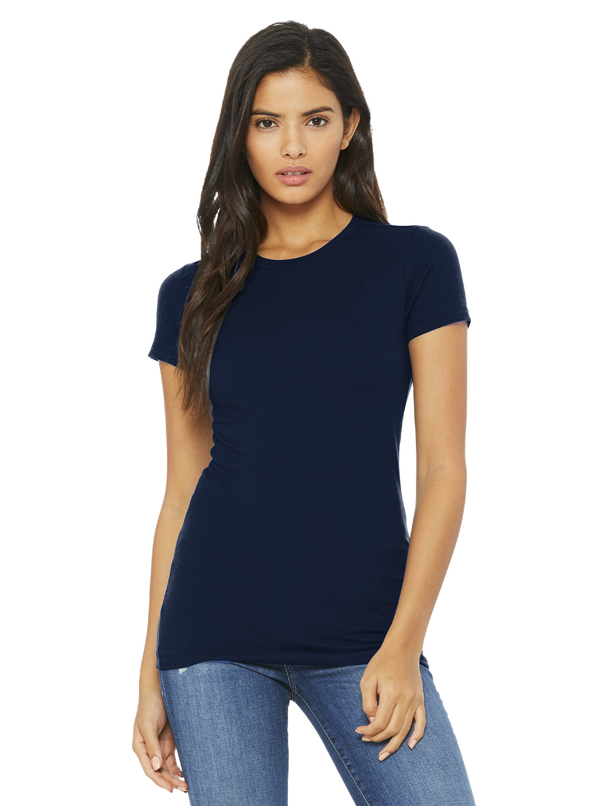 Women's Slim Fit Tee - BC6004 - Navy