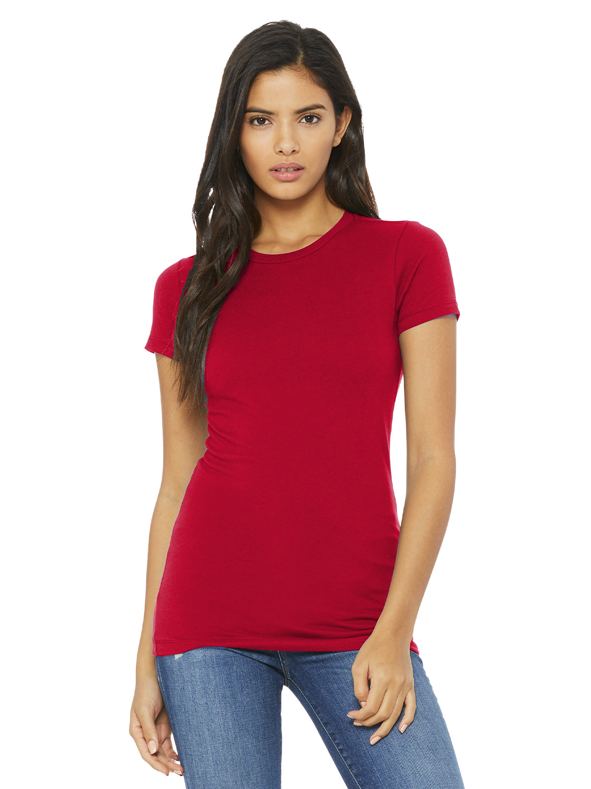 Women's Slim Fit Tee - BC6004 - Red