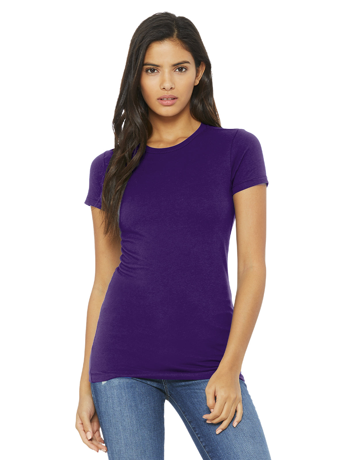 Women's Slim Fit Tee - BC6004 - Team Purple