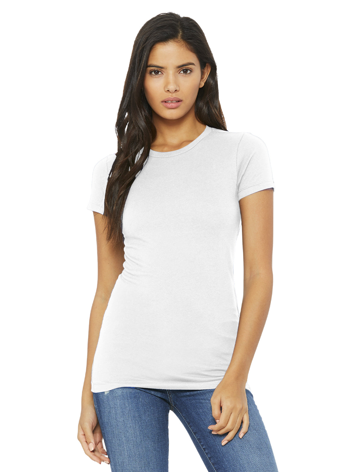 Women's Slim Fit Tee - BC6004 - White